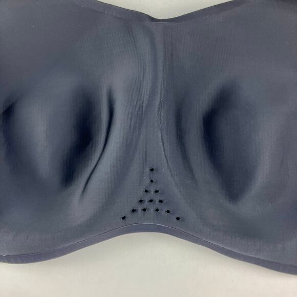 Knix Sports Bra Plus Size 8+ Black Catalyst High Impact Workout Wireless - Picture 4 of 7